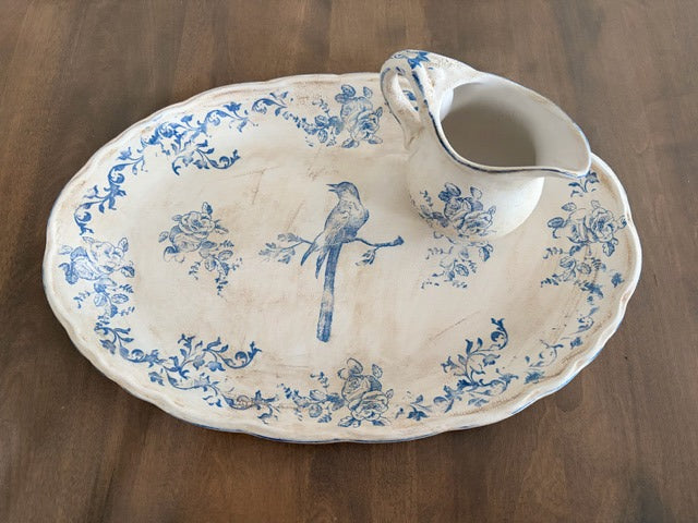 Ceramic Stamped Platter