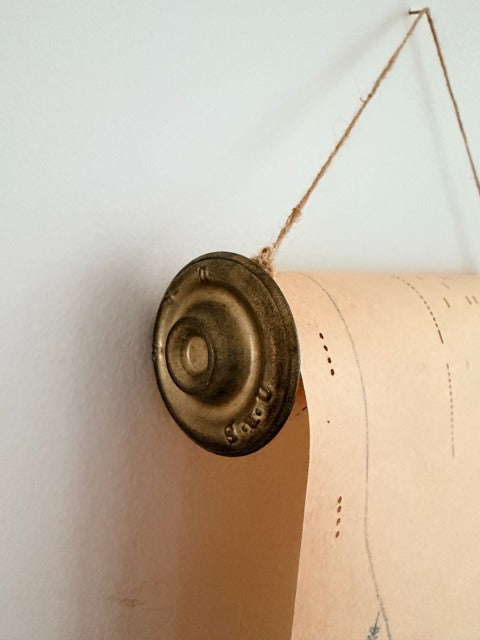 Close-up of a piano roll.