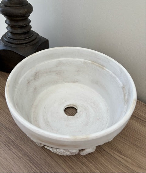 White bowl inside