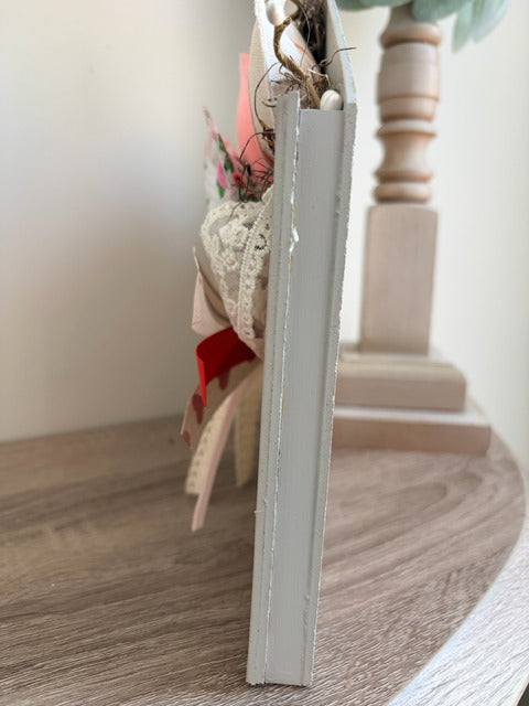 Decorative item on a wooden surface 