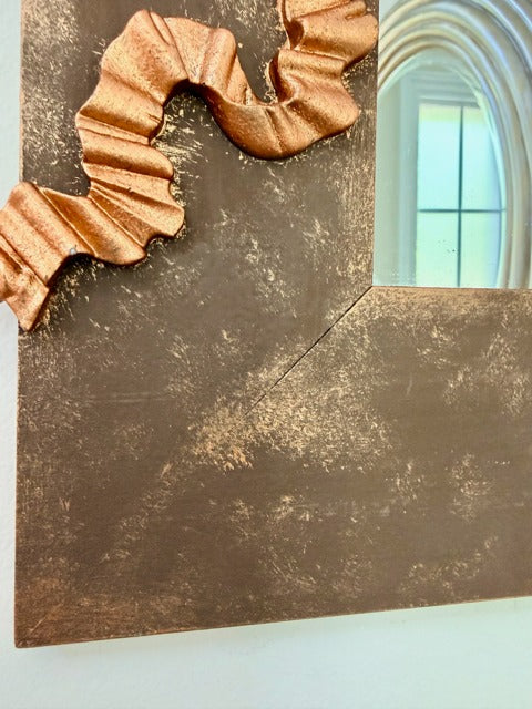 Corner of wall mirror