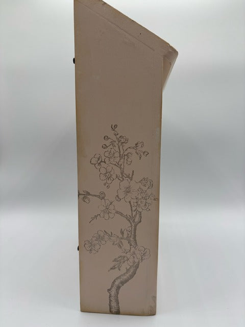Decorative shadowbox with a bird's nest illustration 