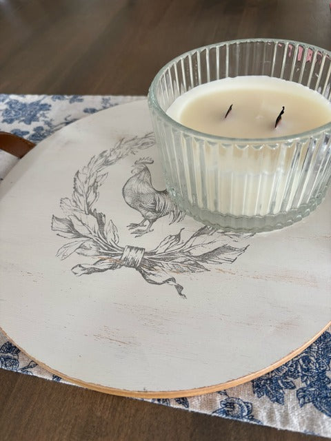 Stamped Rooster Tray